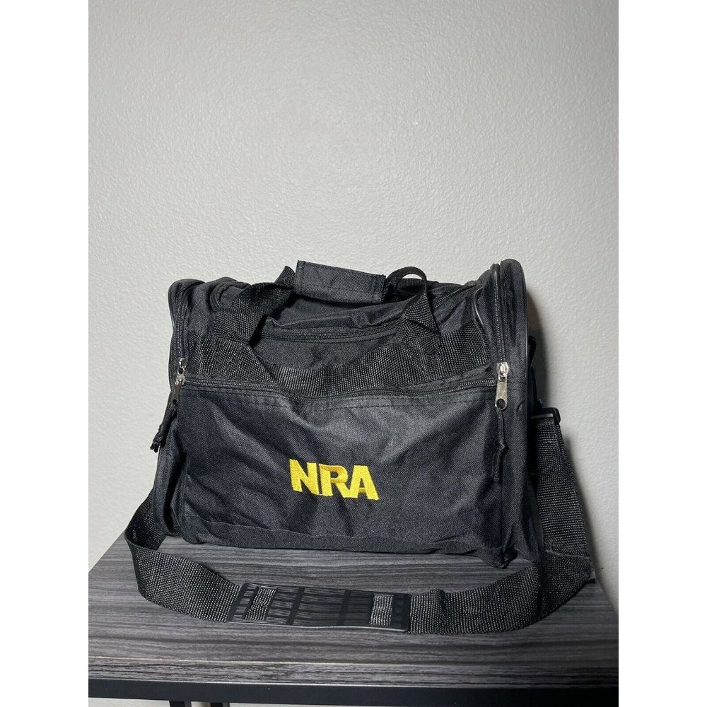 National Rifle Association (NRA) Black Duffel 14”×10”×9” Range Carry On Bag